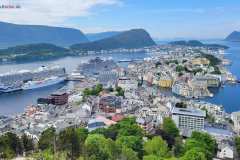 Blick vom Aksla auf Alesund