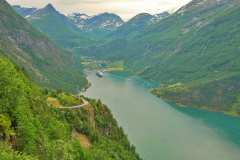 Blick auf den Geirangerfjord