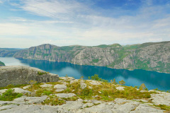 Am Ziel mit herrlichem  Blick auf den Lysefjord